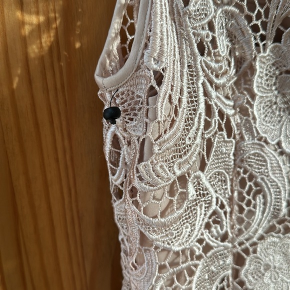 Adrianna Papell Cream Colored Dress size 8P - Picture 3 of 4